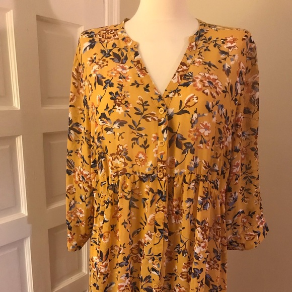 torrid Tops - Sheer floral lightweight high-low blouse.